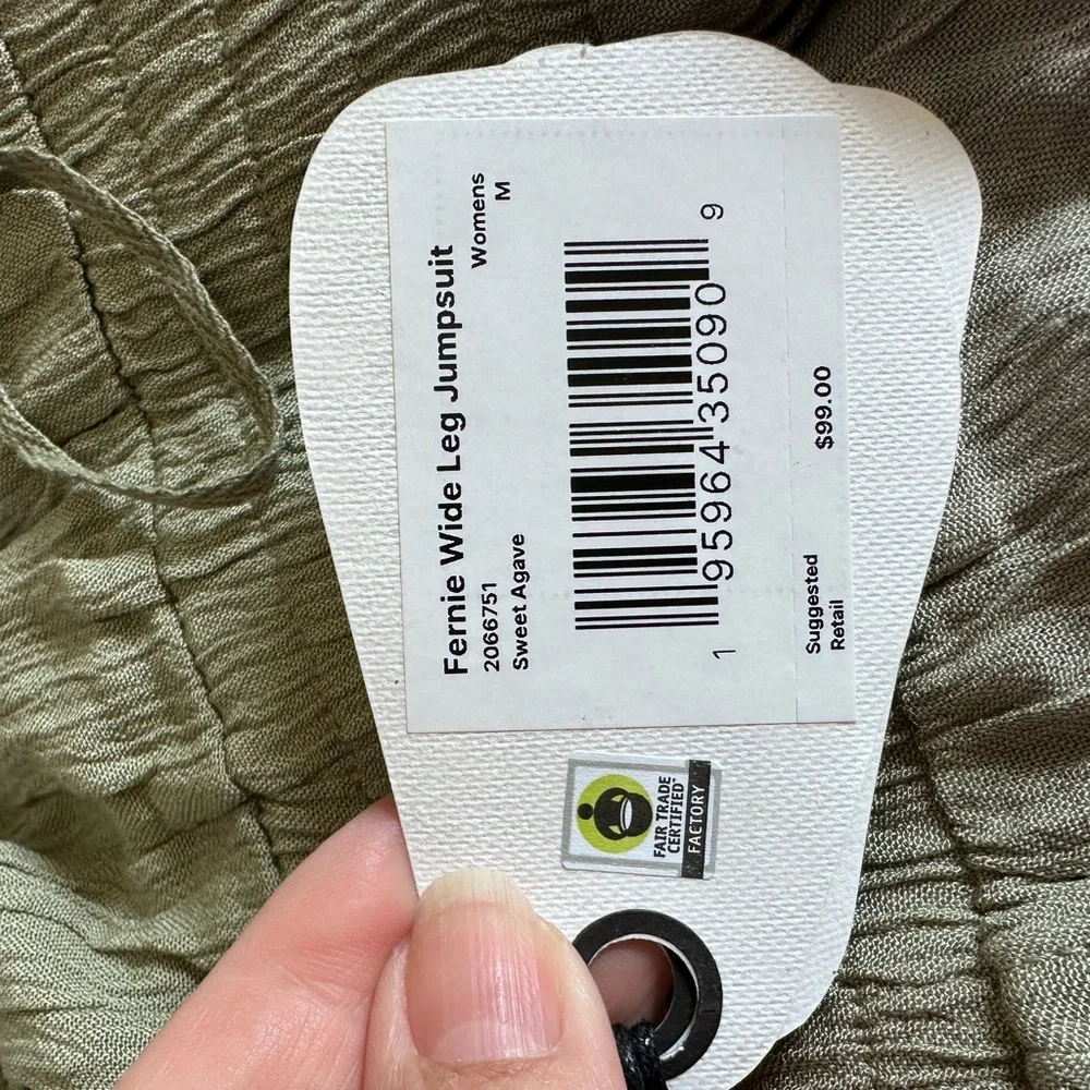 prAna Women's Sweet Agave Fernie Wide Leg Jumpsuit - Picture 9 of 11